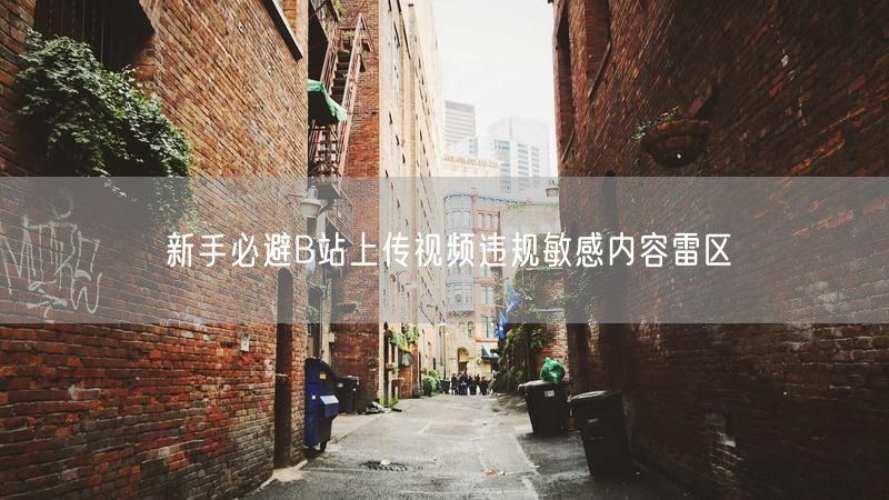 新手必避B站上传视频违规敏感内容雷区