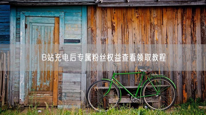 B站充电后专属粉丝权益查看领取教程