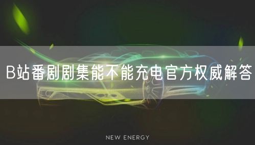 B站番剧剧集能不能充电官方权威解答